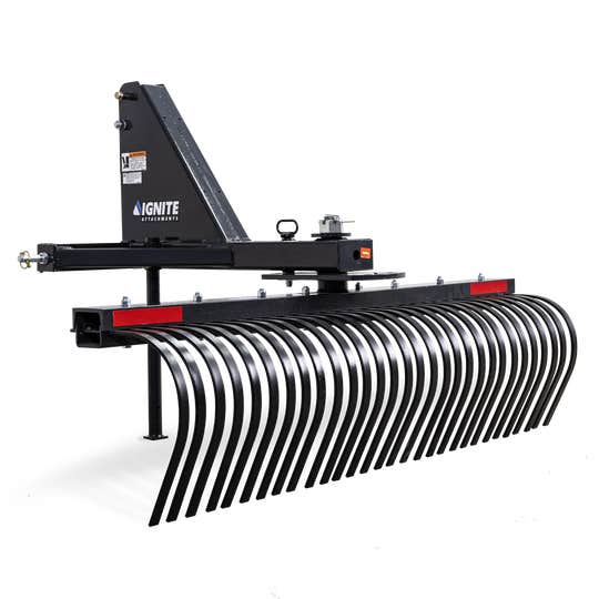 Ignite 84-Inch Tine Rake for Tractors